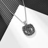 Nordic Viking Versatile Retro Necklace, Men's Tree of Life Hollow Casting Stainless Steel Pendant Necklace