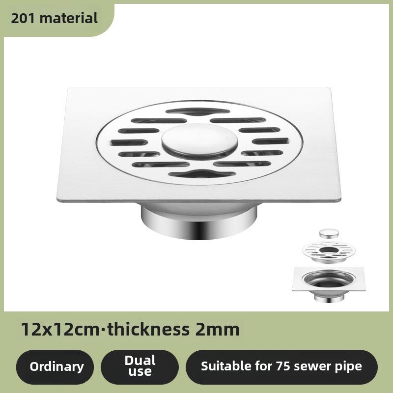 Sifon de podea din oțel inoxidabil 304, deodorant, pentru baie și mașină de spălat