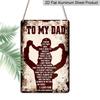 2D Flat Decorative Sign & Plaque, Metal Sign, Vintage-Inspired Aluminium Sign - Pre-Drilled for Easy Hanging | Ideal Father's Day Gift for Home, Bar