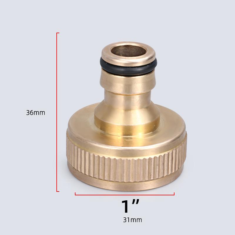 Universal Brass Tap Connector 1/2" 3/4" Quick Adapter Joints Garden Hose Car Washing Watering Spray Nozzle