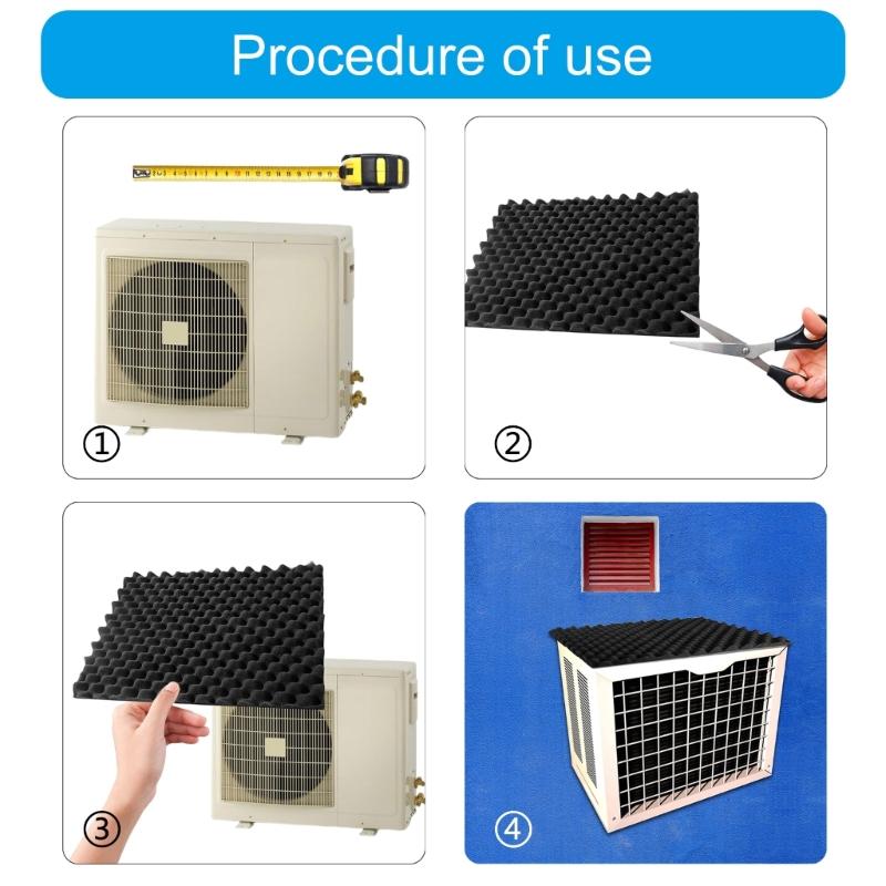 Removable Air Conditioner Top Pad Window Air Conditioner Drip Cushion Rain Cover Magnetic Mat for Stop Dropping Noise