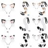 Foxes Cat Cosplay Costume Cat Ears Tail Halloween Party Cat Ears Headband Tail