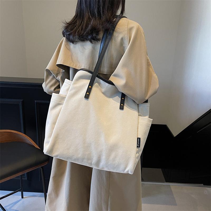 Popular winter new fashion simple handbag casual fashion shoulder bag casual large capacity tote bag women's bag