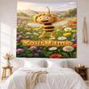 Biene Maja Custom Your Name Wall Decor Tapestry Art For Pet Memorial Birthdaywedding Party Backdrop Family Gift