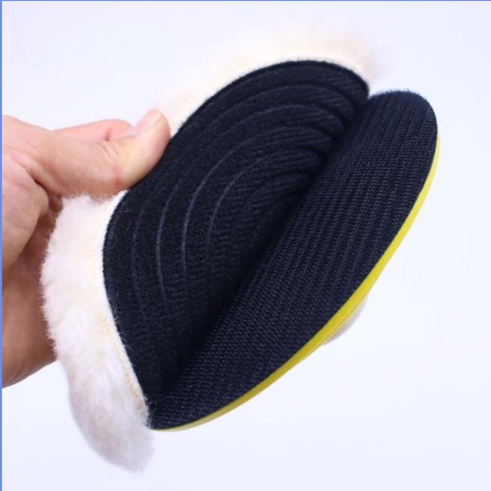 In Stock Pastiglie per Lucidatura in Lana Autoadesive, 2-7 Pollici, Dischi per Lucidatura Auto in Lana Pura