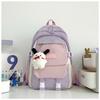 2025 spring new backpack college style high school versatile contrasting colors student schoolbag niche design stationery store