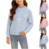 Girls Cable Knit Sweater with - Layering Top for Little Girls