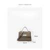 Niche 2025 New Kelly Bag Single Shoulder Premium Oblique Span Bag First Layer Cowhide Handbag Soft Leather Versatile Women's Bag