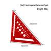 7-inch Aluminum Alloy Precision Triangle Ruler - Metric & Imperial Woodworking Measuring Tool