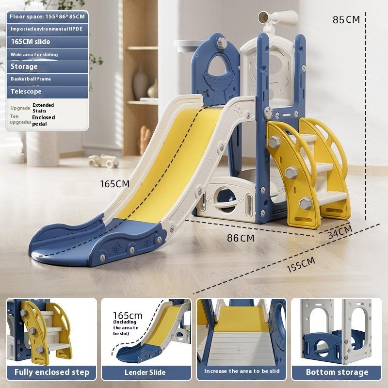 Детская горка уличная комнатная домашняя детская три в одном горка качели семейная многофункциональная парк аттракционов множественная комбинация