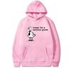 Funny Today I'm A Serious Goose Funny Silly Meme Graphic Hoodies Unisex harajuku fashion Sweatshirt Men women Fleece pullovers