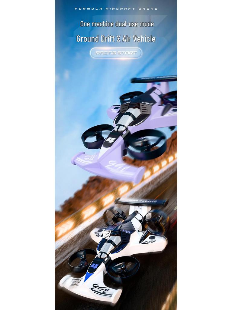 Dual-Use Remote Control Drift Car & Stunt Airplane Toy, Long Battery Life, Fixed-Height Drone Helicopter