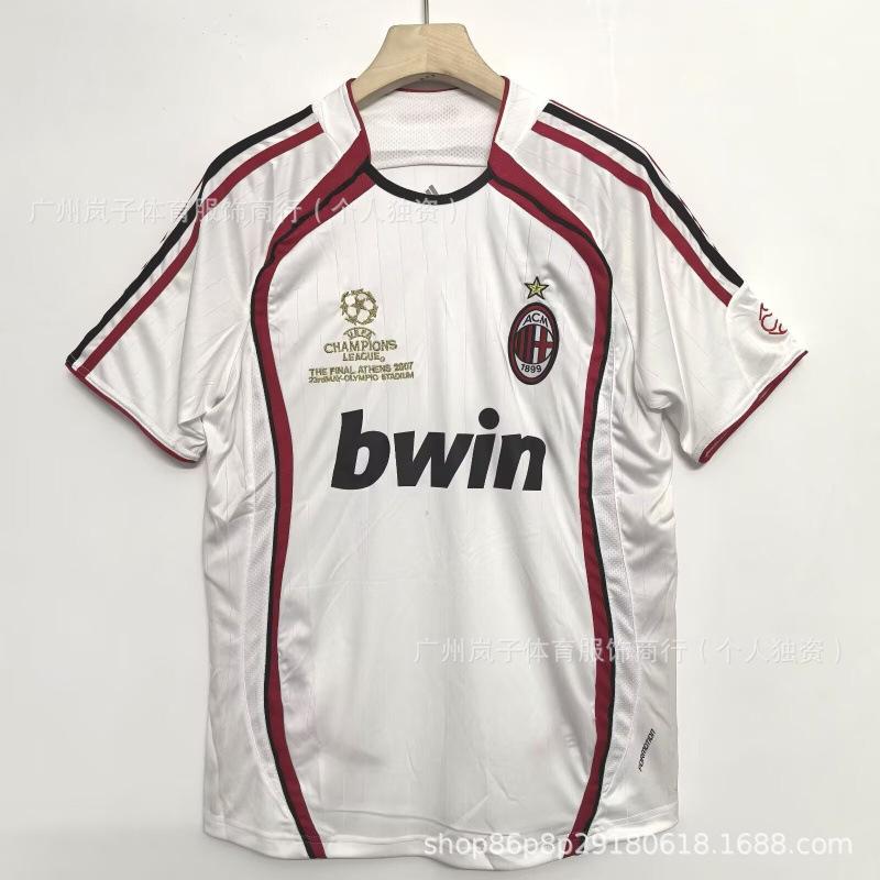 Vintage La Liga Santos, jersey Barcelona No. 10 Paris Portugal Inter Milan AC Brazil football jersey