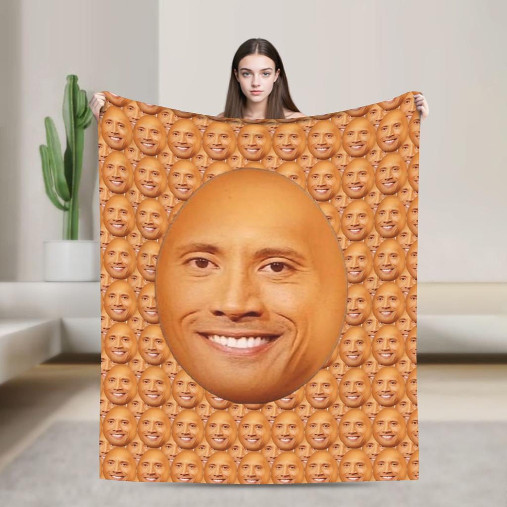 Saint Strong The Rock Dwayne Johnson Flannel Blanket Winter Soft Durable Throw Blanket for Child Couch Bed Bedspread Bed Cover