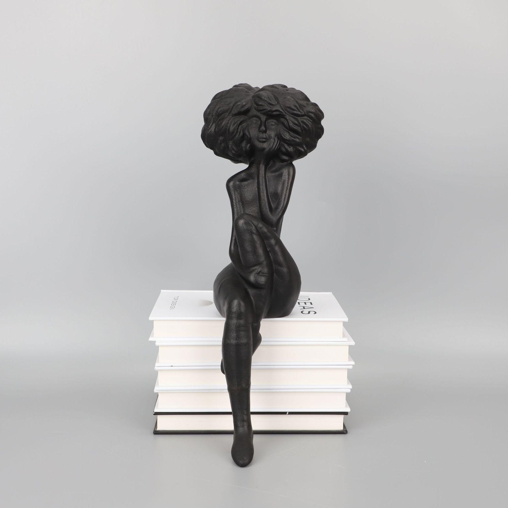 

Роскошный европейский декор из смолы в виде афро-скульптуры для гостиной, ТВ-тумбы