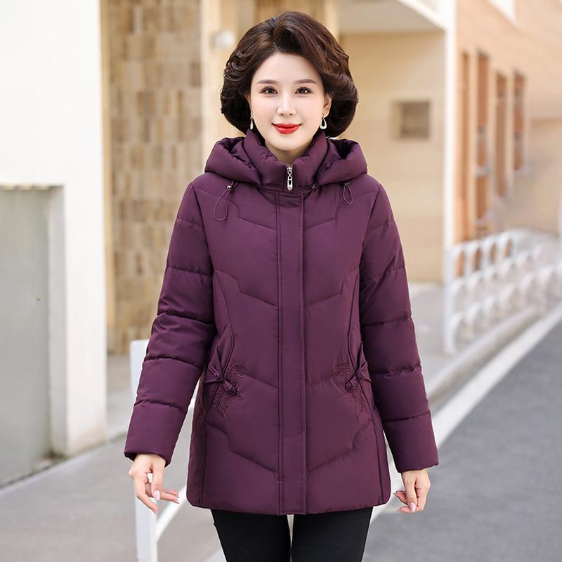 2025 winter new style thick down cotton coat outer cold-proof warm women's winter medium and long