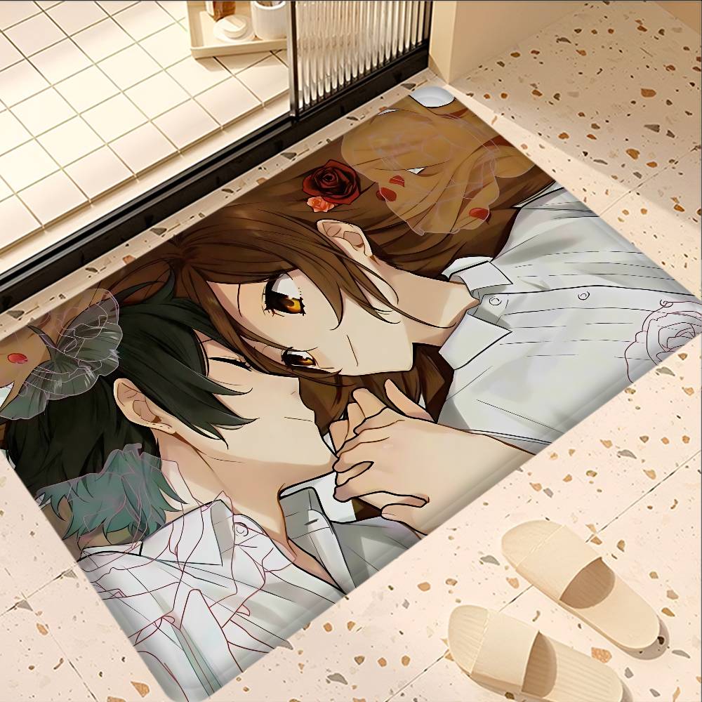 Horimiya Anime Door Mat Washable Non-Slip Living Room Sofa Chairs Area Mat Kitchen Bedside Area Rugs