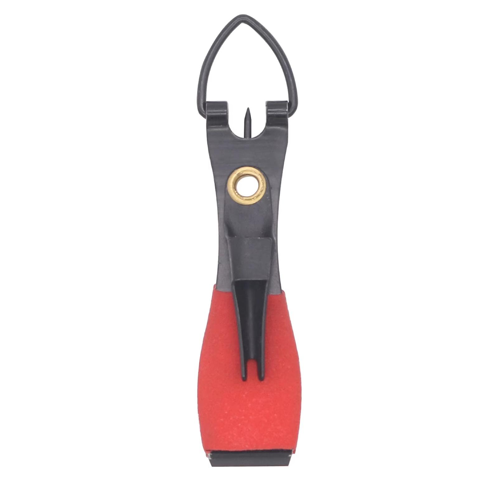 Outdoor Fishing Scissors Multifunctional Fishing Line Cutter Fishing Line Scissors Fishing Line Cutting Tool with Line Splitter and Hook Remover one size красный
