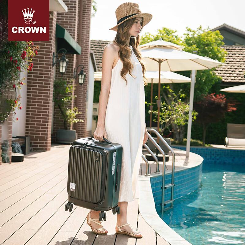 CROWN C-F5278H Front-Opening Carry-on Luggage