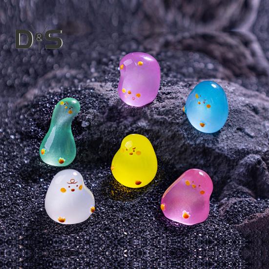 12 Stück Mini-Enten-Ornamente, im Dunkeln leuchtende Entenfiguren aus Kunstharz, Miniatur-Entenstatuen für Heimwerkerarbeiten, Miniatur-Landschaftsdekoration