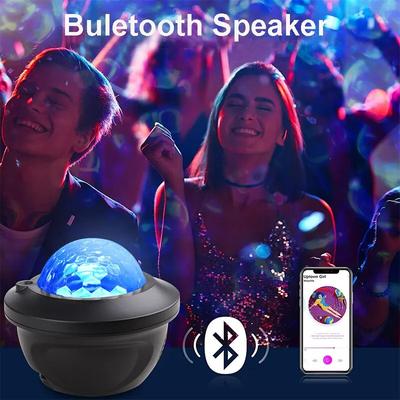 LED Galaxy Projector with Bluetooth Speaker, Starry Sky Night Light for Bedroom, Kids Gift, Home Decor Lamp