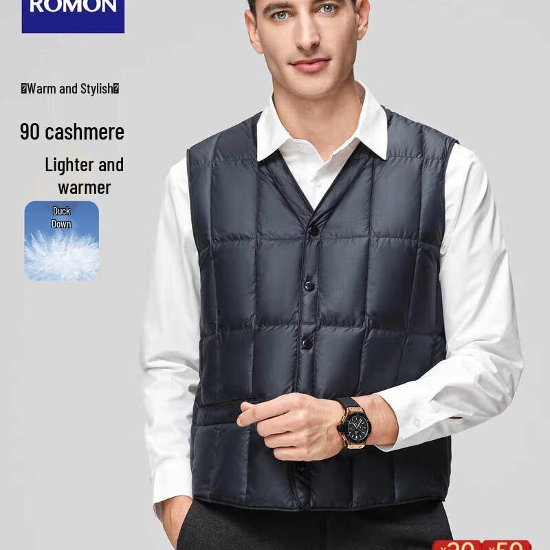 

ROMON Men s V-Neck Down Vest M