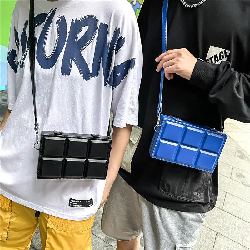 Women Bag Box Plaid Fashion Hasp Street Style Shoulder Bag  Crossbody Women Bag UNISEX