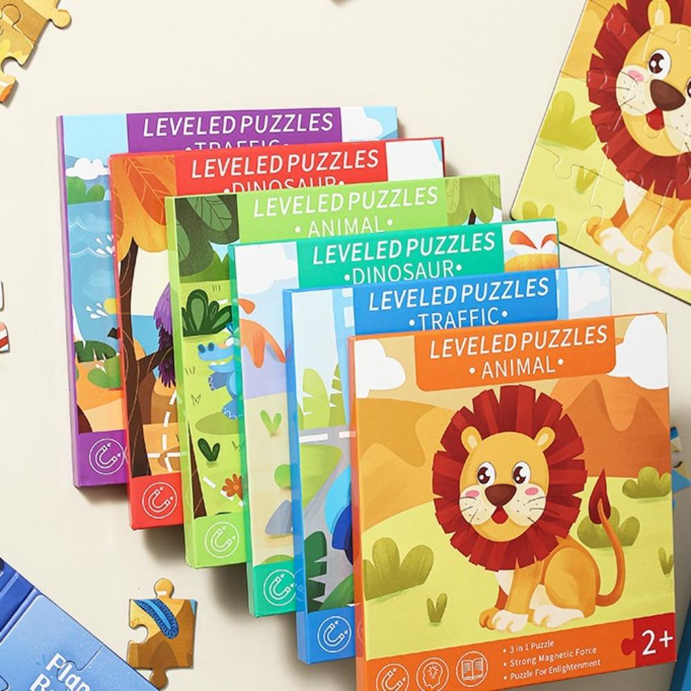 

Handmade Dinosaur Sticker Book Paper DIY Kids Busy Book Toy Magnetic Quiet Book Toddlers style 2