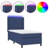 VidaXL Slatted Bed Base with Mattress and LED, Upholstered Bed, Single Bed, Adult Bed for Interior Bedroom, 3138531