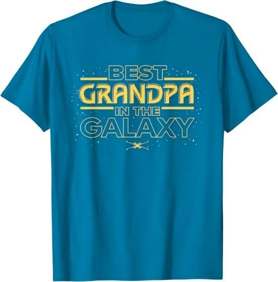 Star Wars Best Grandpa in the Galaxy Birthday Father’s Day T-Shirt