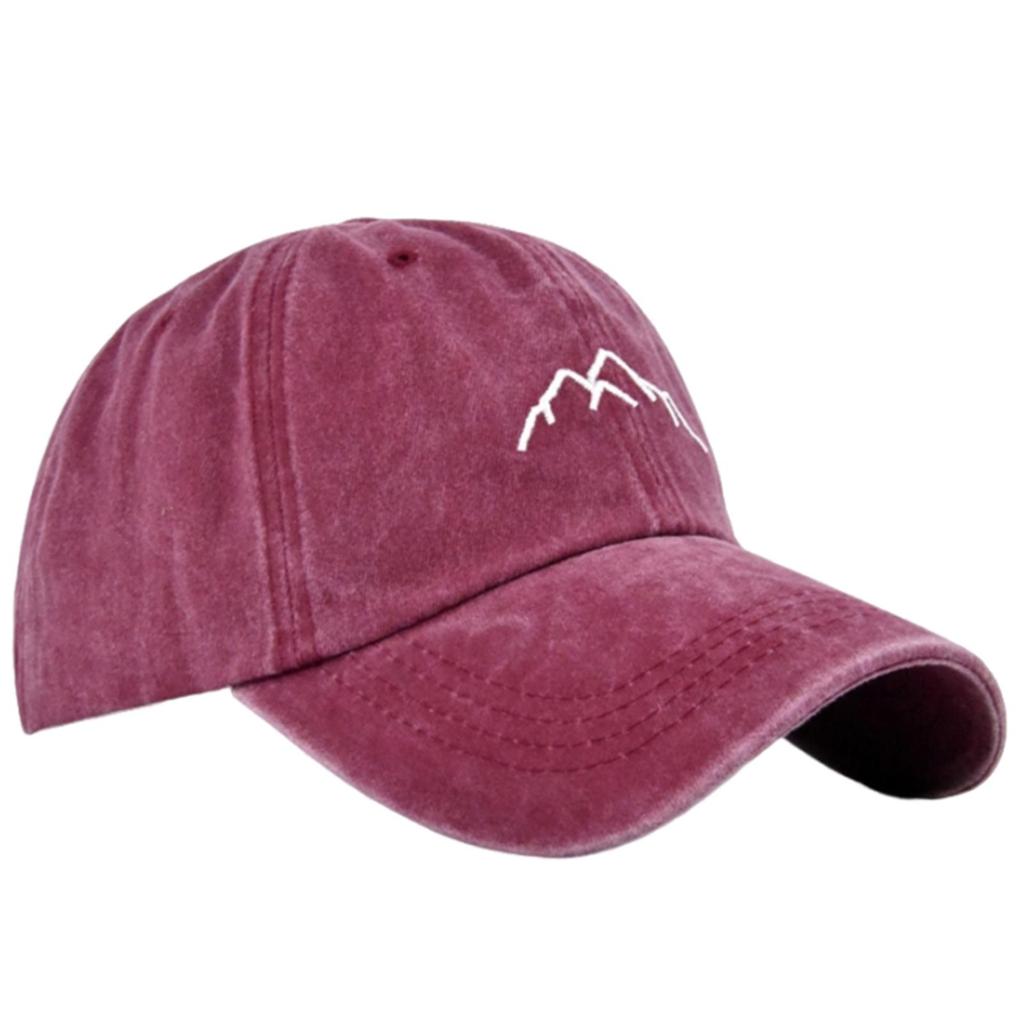 Outdoor Sunproof Baseball Hat with Embroidery Mountain Adult Breathable Visor Hat Teen Sunproof Hat for Cycling Hiking