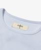 Yujen Small Logo Punched Short Sleeve T-Shirt_Blue
