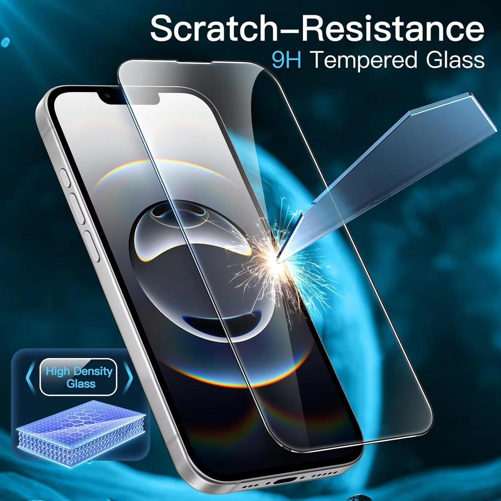 4Pcs Tempered Glass For iPhone 16E Screen Protector A3409 For iPhone 16e