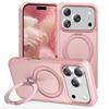 Applicable To iPhone17ProMax Yingfeng Fulcrum Magnetic Suction Bracket Mobile Phone Case Apple 16Pro Anti-drop Protective Case