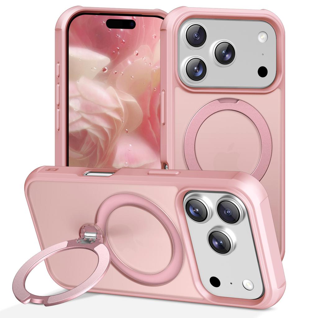 Applicable To iPhone17ProMax Yingfeng Fulcrum Magnetic Suction Bracket Mobile Phone Case Apple 16Pro Anti-drop Protective Case