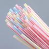 100-1000PCSDisposable color plastic straws can be bent  Wedding Party Supplies Drinking Straws Kitchen Wholesale