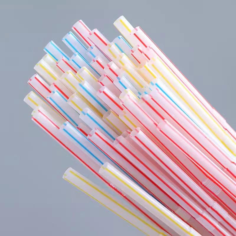 100-1000PCSDisposable color plastic straws can be bent  Wedding Party Supplies Drinking Straws Kitchen Wholesale