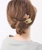 VINGTAINE Cat Motif Cat Hair Two-Pronged Hairpin, Marble, Two-Prong Accessory, H7530-IV-Ivory