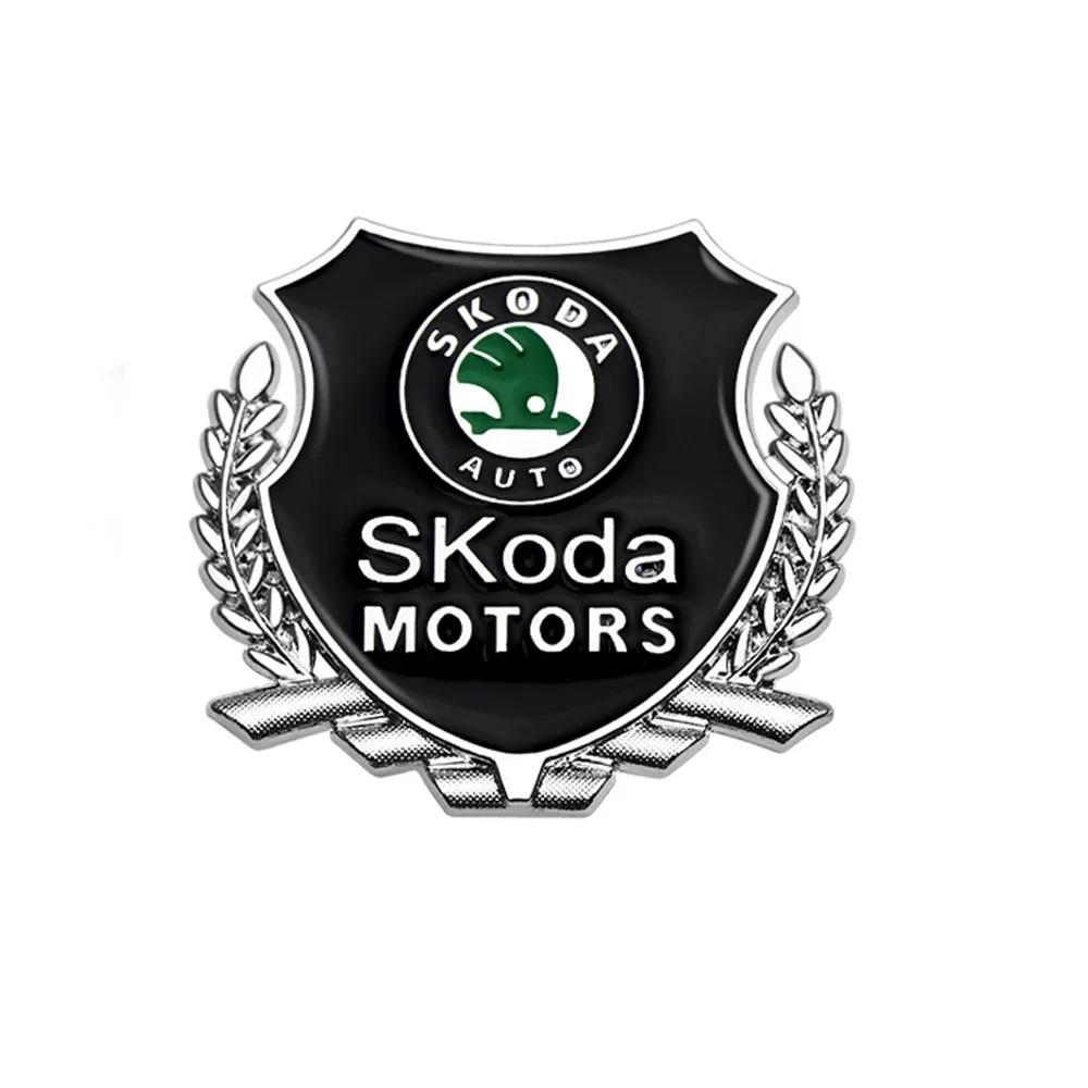 Car Shield Badge Sticker Auto Body Side Window Decoration Accessories For Skoda Octavia Rapid Fabia Superb Kodiaq Kamiq a7 A5