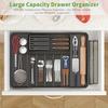 1pc Silverware Drawer Organizer, Expandable Kitchen Utensil Organizer, Larger Capacity Flatware And Cutlery Tray, Multi-Purpose