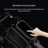 A1A2 Bike Phone Mount Holder Handlebar Bag Mountain Bicycles Front Top Tube Pannier Pouch Large Capacity Bike Front Frame Bag