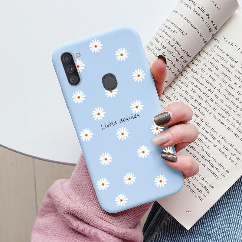 Soft Case For Samsung Galaxy A11 M11 Phone Cover Cute Flowers Butterfly Fundas TPU Coque For Samsung A11 A 11 M GalaxyA11 Bumper