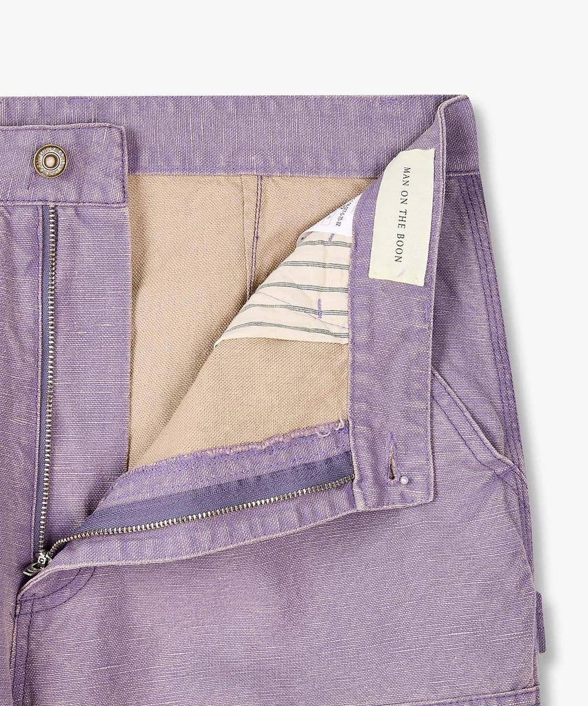 MAN ON THE BOON Linen Cotton Carpenter Pants_Violet 4716104017