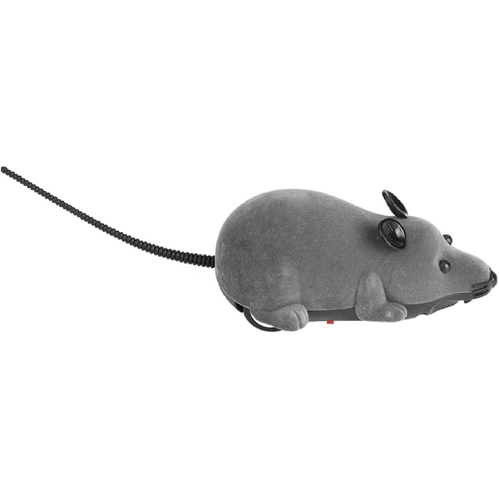 Remote Control Toy for Cats, Electronic Rat Toy for Kitten Funny Chasing Simulation Animal Toys Pet Novelty Gift(Gray)