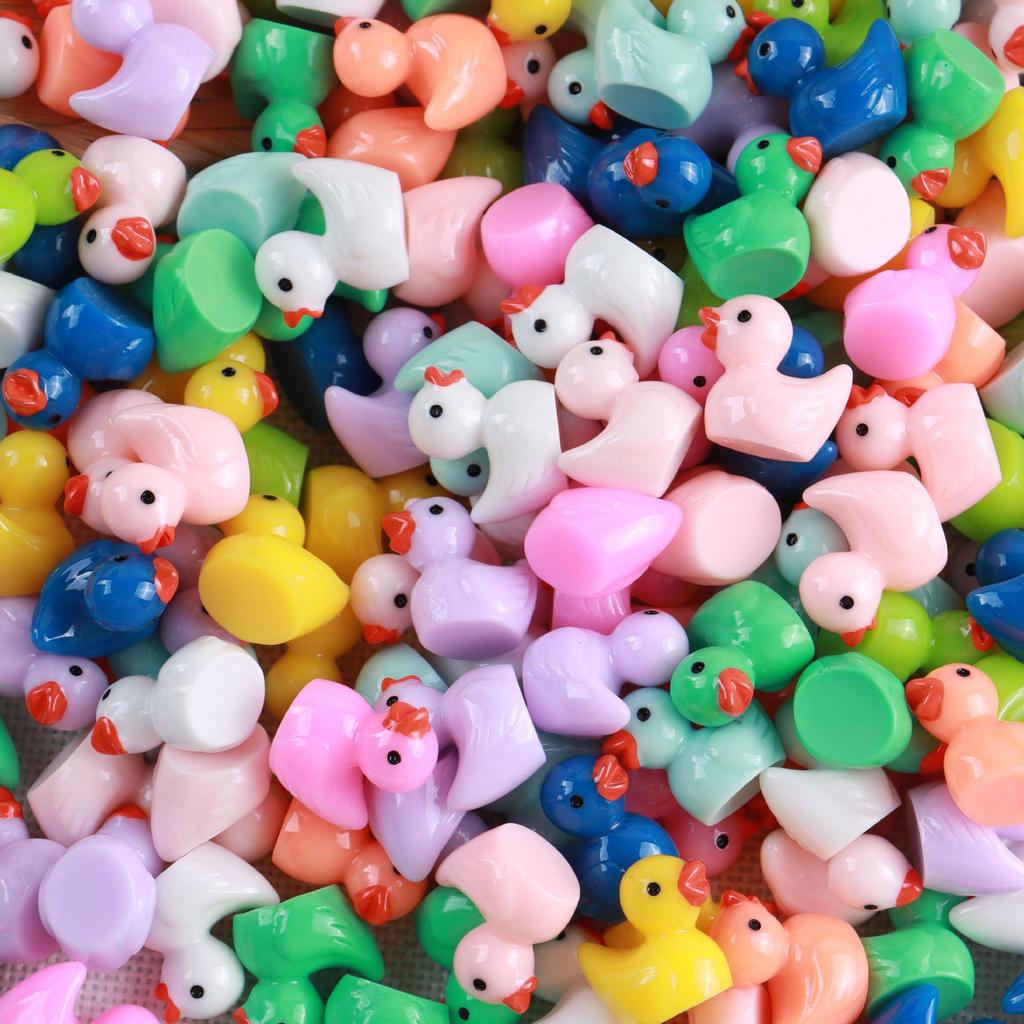 DIY Yellow Duck Resin Accessories for Micro-Landscapes