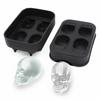 3D Skull Ice Block Mold Skull Shape Whiskey Ice Block Silicone Skull Ice Grid Ice Model Bar Creative Skull Silicone Ice Grid