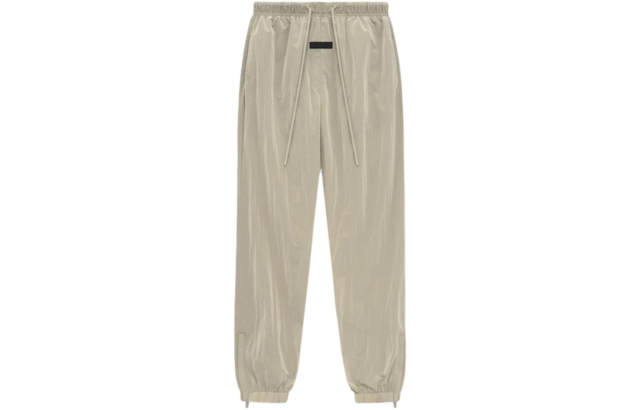 Pantalon pour homme Fear of God Essentials Pantalon de survêtement en nylon froissé 'Garden Yellow' L beige
