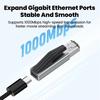 Type-C Female To RJ45 Male USB C To Ethernet Adapter 1000Mbps Portable Design Network Converter Gigabit Speed