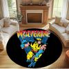 Wolverine Print Round Rug, Washable Floor Carpet, For Entryway Dorm Laundry Room Office Study, Home Decor Birthday Christmas Gift