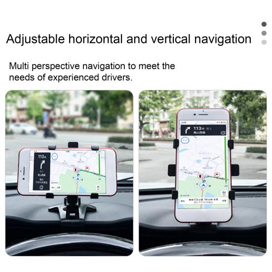 Supporto per Telefono da Auto Rotazione a 360 gradi Clip-on Supporto per Telefono da Auto Cruscotto Parabrezza Bocchetta di Ventilazione Supporto per Cellulare per Smartphone 3"-7"